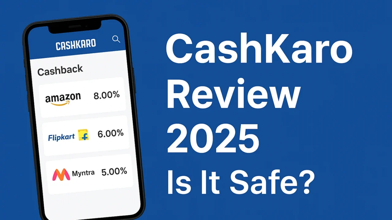 Is CashKaro Safe? Cashkaro dashboard showing title of blog